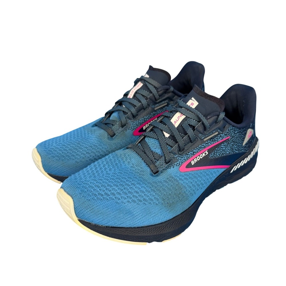 Brooks Launch GTS 10 Womens Running Shoes Blue Pink 1203991B441 Size 7
